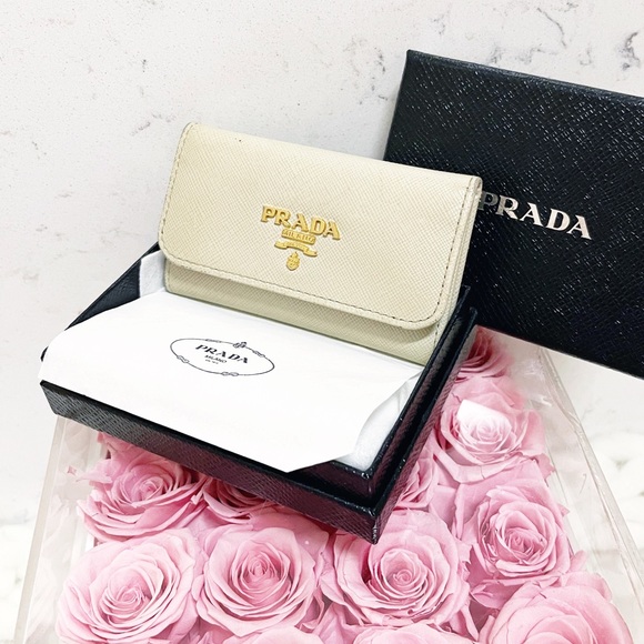 Authentic Prada Cera Portachiavi 6 Key Saffiano Leather Holder / Wallet - Picture 4 of 14